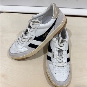 Gola Men’s White, Black & Tan Retro Court Sneakers